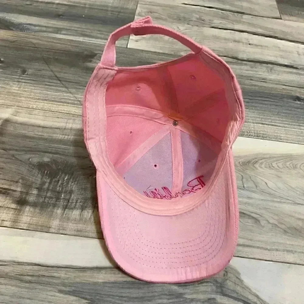 Barbie Pink Hat Embroidered Adjustable Strapback One Size Fits Most Cap - Picture 2 of 5